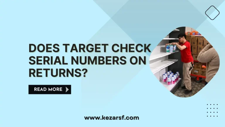 Does Target Check Serial Numbers on Returns?