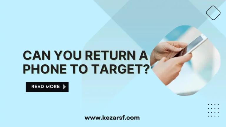 Can You Return a Phone to Target?