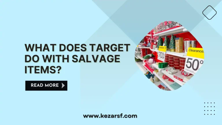 What Does Target Do with Salvage Items?