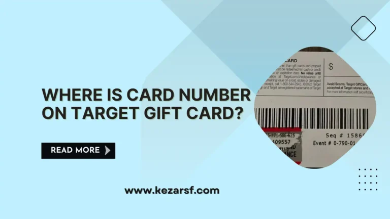 Where is Card Number on Target Gift Card?