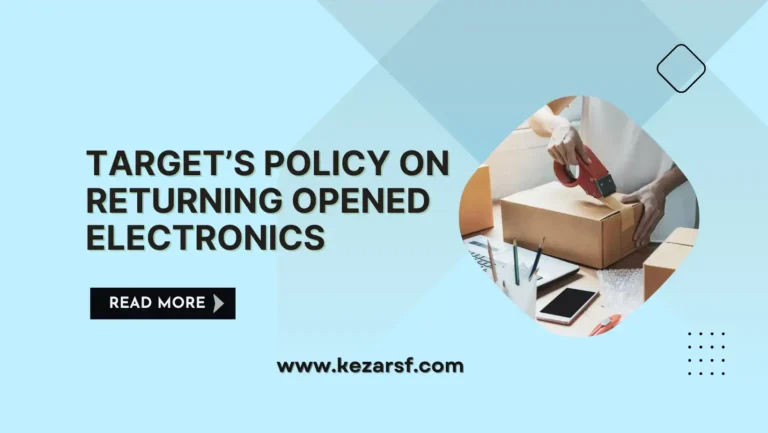 Target’s Policy on Returning Opened Electronics