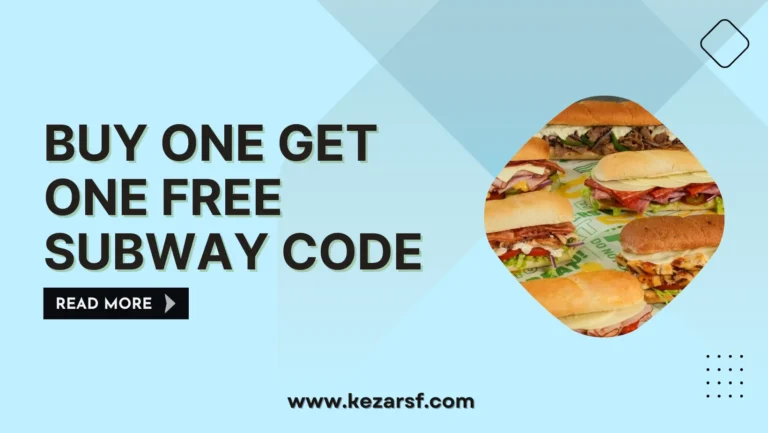 Buy One Get One Free Subway Code: New Coupon Code