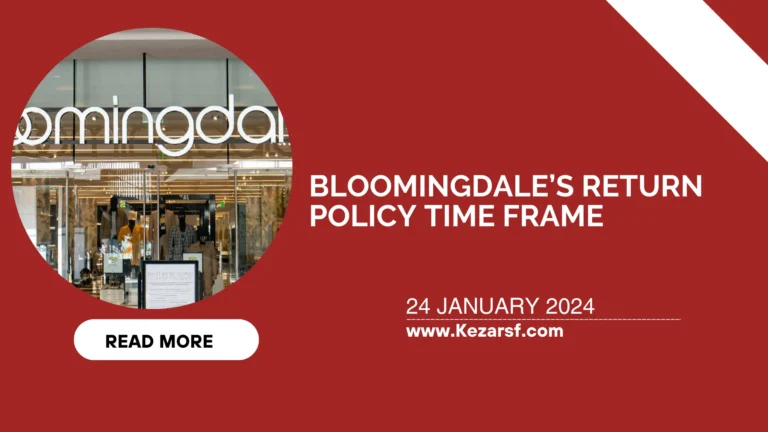Bloomingdales Return Policy Time Frame